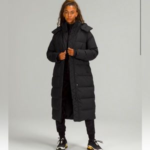 Sz 6 Lululemon GREEN Wunder Puff Long Jacket